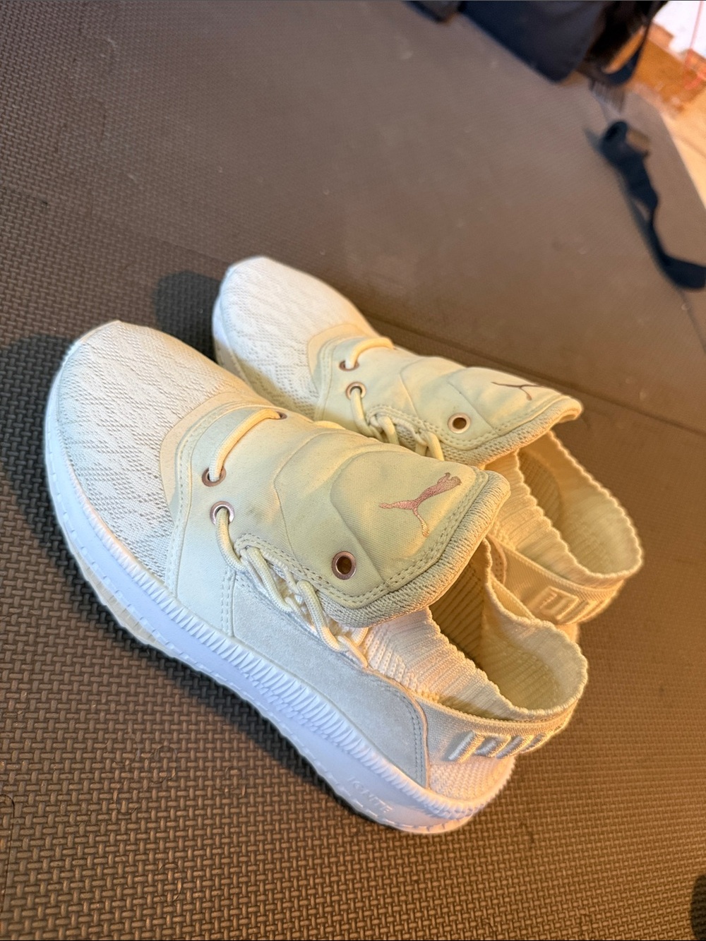 Puma Cream Knit Slip-On Women's Sneakers